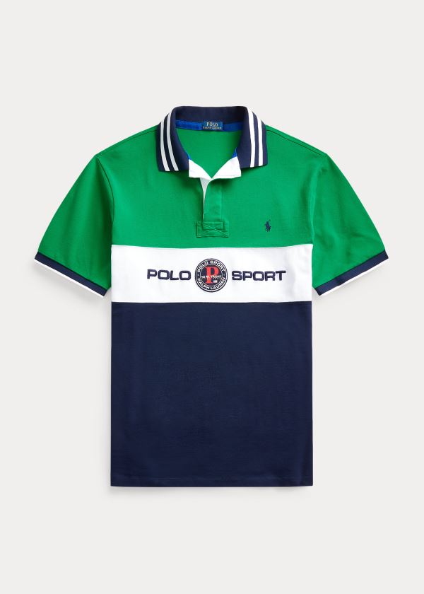 Men's Polo Ralph Lauren Polo Sport Mesh Polo Shirts | 705139ISP